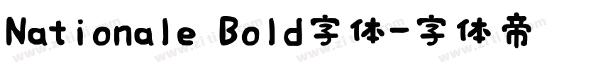 Nationale Bold字体字体转换